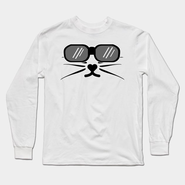 Cat Life Long Sleeve T-Shirt by Moon Coffee